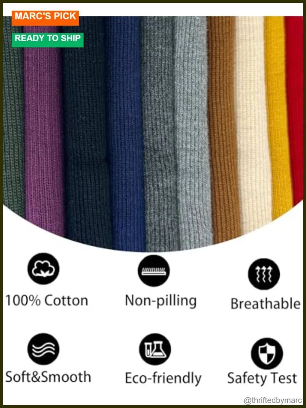 100% Cotton Ultra Soft Winter Knit Beanie Hat Cuffed Fisherman Skull Cap